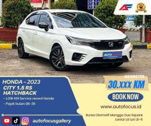 Jual bekas Honda City Hatchback RS AT Putih 2023 Siap PakaiBergaransi,lokasi di Jakarta Selatan