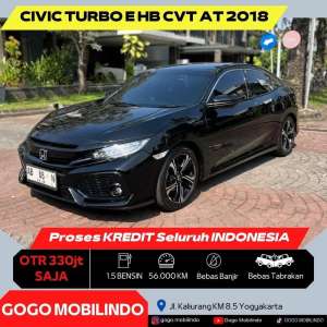 Jual bekas Honda Civic Turbo E Hatchback CVT Matic 2018 Plat AB DP Minim Altis,lokasi di Sleman Kab.