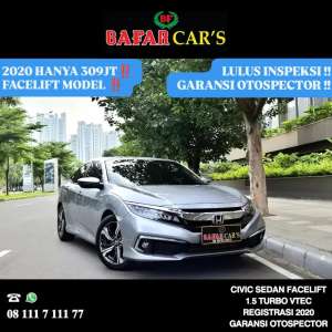 Jual bekas Honda Civic Turbo Sedan 2020,lokasi di Jakarta Pusat