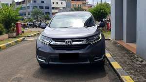 Jual bekas Honda CR-V 1.5L Turbo Prestige 2018 abu sunroof km 52rb pajak panjang,lokasi di Jakarta DKI