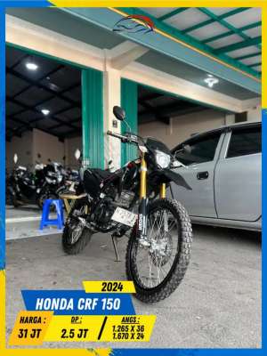 Jual bekas HONDA CRF 150 2024 BEKAS RASA BARU BOSSKU HIKMAH MOTOR KEPUH MALANG,lokasi di Malang Kota