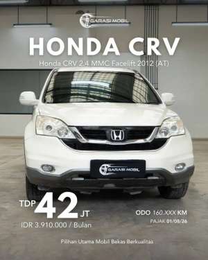 Jual bekas Honda CRV 2.4 MMC Facelift 2012 AT,lokasi di Jakarta Barat
