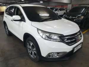 Jual bekas Honda CRV 2.4 Prestige 2014 Putih Low KM Pajak Panjang Mulus Dp 7 Jt,lokasi di Jakarta Pusat