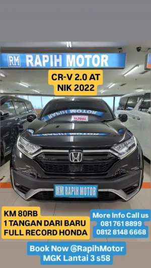 Jual bekas Honda CRV facelift 2000cc NIK 2022 1tangan,lokasi di Jakarta Pusat