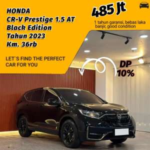 Jual bekas Honda CRV Prestige Black Edition 1.5 AT Tahun 2023,lokasi di Jakarta