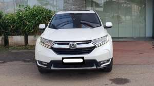Jual bekas Honda crv turbo prestige 2017 putih sunroof,lokasi di Jakarta Selatan