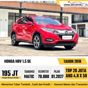 Jual bekas HONDA HRV 1.5 SE 2018,lokasi di Jakarta Pusat