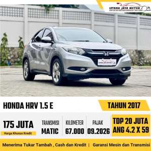Jual bekas Honda HRV E AT th 2017 istana jaya motor,lokasi di Jakarta