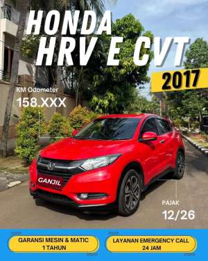 Jual bekas HONDA HRV E CVT 2017 AT MATICGANJIL,lokasi di Bogor Kab.