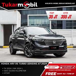 Jual bekas Honda HRV RS Turbo Sensing At 2024,lokasi di Jakarta Selatan