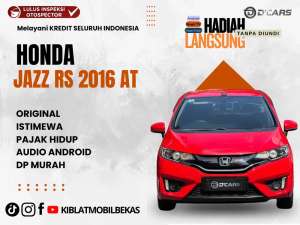 Jual bekas HONDA JAZZ RS 1.5 AUTOMATIC 2016 LOW KM,lokasi di Surakarta Kota