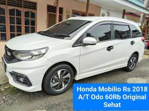 Jual bekas Honda Mobilio RS AT Km 60rb 2018 Original Sehat Terawat n Mulus,lokasi di Medan Kota