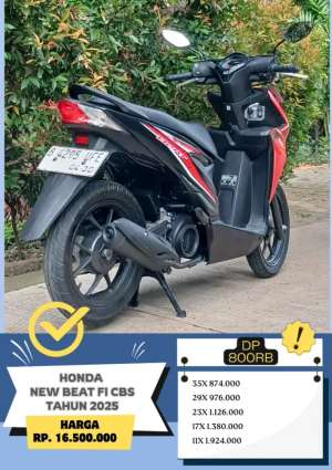 Jual bekas Honda New Beat FI CBS Tahun 2025 Dp 800rb,lokasi di  