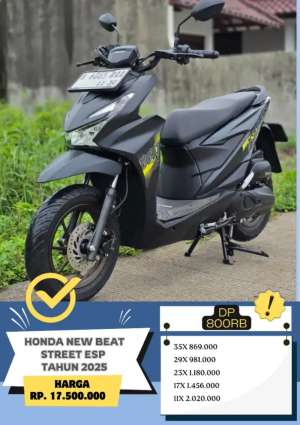 Jual bekas Honda New Beat Street ESP Tahun 2025 DP 800rb,lokasi di Jakarta Barat