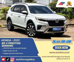 Jual bekas Honda New BRV Prestige 1.5 Sensing AT Full Spec Putih 2022,lokasi di Jakarta Pusat