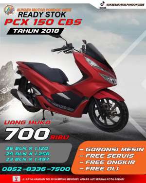 Jual bekas HONDA PCX 150 CBS TAHUN 2018 DP MULAI 700 RIBU,lokasi di Bekasi Kota
