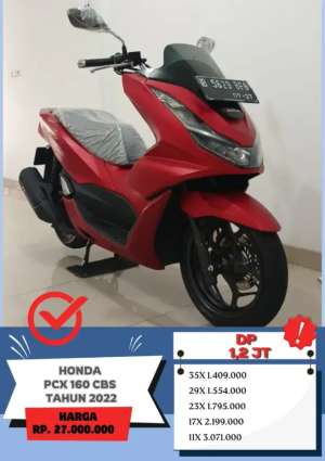Jual bekas Honda PCX 160 CBS Tahun 2022 KM 10xxx,lokasi di Tangerang Kab.