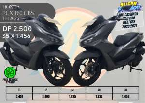 Jual bekas HONDA PCX 160 CBS TAHUN 2025 MOTOR BEKAS RASA BARU,lokasi di  ,Bekasi Kota