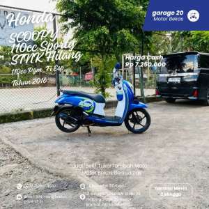 Jual bekas Honda Scoopy 110cc sporty esp pgmfi Tahun 2016 Stnk hilang,lokasi di Jakarta Pusat