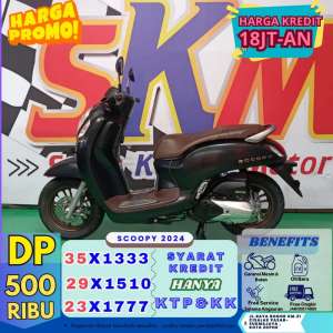 Jual bekas HONDA SCOOPY 2024 DP500 CASHCREDIT,lokasi di Jakarta Selatan