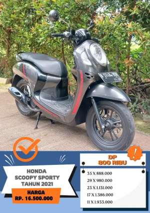 Jual bekas HONDA SCOOPY SPORTY TAHUN 2021,lokasi di  ,Tangerang Kota