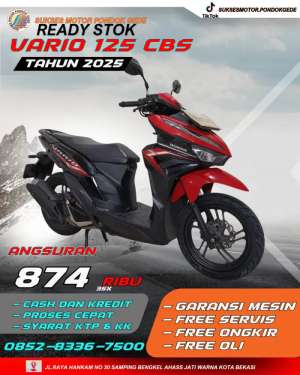 Jual bekas HONDA VARIO 125 CBS TAHUN 2025 SYARAT KREDIT MUDAH,lokasi di Jakarta Timur