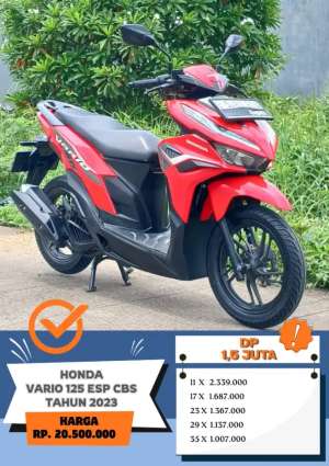 Jual bekas HONDA VARIO 125 CBS TAHUN 2023,lokasi di Tangerang Kota