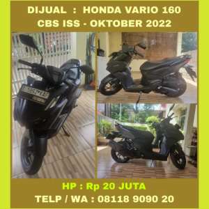 Jual bekas Honda vario 160 tahun 2022,lokasi di Bekasi Kota