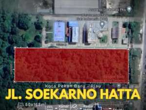 HOT SALEDijual Tanah Jalan Soekarno Hatta Arengka Kota Pekan Baru - Riau lokasi di Pekanbaru Kota, tersedia melalui melalui situs Olx