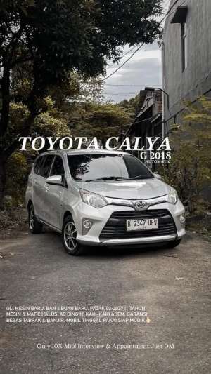 Jual bekas HRG CASH Calya G AT 2018 Siap Mudik,lokasi di Jakarta Timur