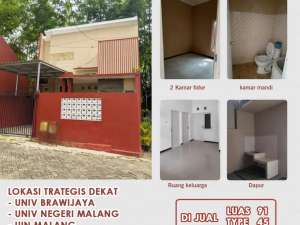 HUNIAN DEKAT KAMPUS DI KOTA MALANG LOKASI JOYO AGUNG lokasi di Malang Kota, tersedia melalui melalui situs Olx