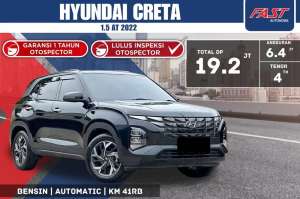 Jual bekas HYUNDAI CRETA 2022 1.5 AT LOW KM.41RBPAJAK PANJANG,lokasi di Semarang Kota