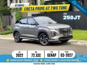 Jual bekas HYUNDAI CRETA PRIME TWO TONE SUNROOF AT 2022 ABU RECORD SERVICE,lokasi di Bekasi Kota