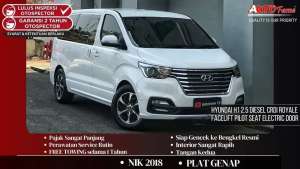Jual bekas Hyundai H1 2.5 Diesel CRDi Royale Pilot Seat Electric Door NIK 2018,lokasi di Jakarta Timur