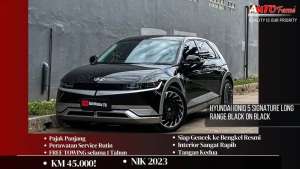 Jual bekas Hyundai Ioniq 5 Signature Long Range Black On Black NIK 2023,lokasi di Jakarta Utara