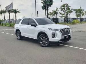 Jual bekas HYUNDAI PALISADE 2.2D SIGNATURE 2021 DIESEL 2022 PUTIH,lokasi di Jakarta Selatan