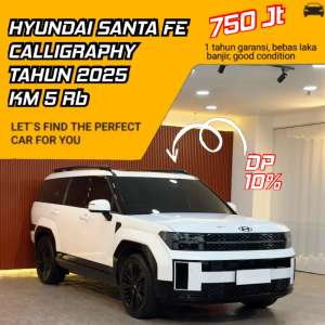 Jual bekas Hyundai Santa Fe Hybrid Calligraphy 1.6 AT Tahun 2025,lokasi di Jakarta Utara