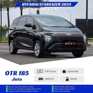 Jual bekas Hyundai Stargazer 2024 Active 1.5 Automatic Mobil siap pakai,lokasi di Tangerang Kota