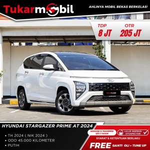 Jual bekas HYUNDAI STARGAZER PRIME 1.5 AT TAHUN 2024,lokasi di Jakarta Utara