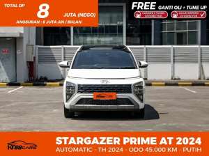 Jual bekas Hyundai Stargazer Prime AT 2024 Putih,lokasi di Jakarta Utara
