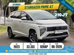 Jual bekas Hyundai Stargazer Prime Captain Seat AT 2023 Putih,lokasi di Jakarta Selatan