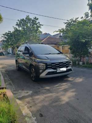 Jual bekas Hyundai Stargazer X 2023 Matic Km 37rb warna abu tua plat N istimewa,lokasi di Surabaya Kota
