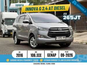 Jual bekas Innova G 2.4 AT Diesel 2016,lokasi di Tangerang Kota