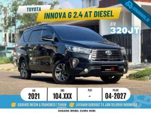 Jual bekas Innova G 2.4 AT diesel 2021 Hitam,lokasi di Tangerang Selatan Kota