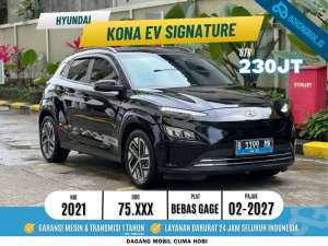 Jual bekas Istimewa Hyundai Kona Ev Signature long range 2021,lokasi di Jakarta Timur