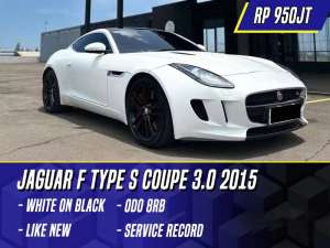 Jual bekas Jaguar F Type S Coupe 3.0 Performance 2015 NIK 2014 White Putih,lokasi di Jakarta Selatan