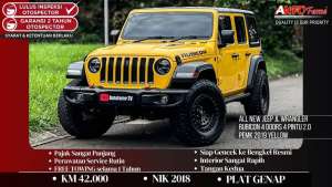 Jual bekas Jeep JL Wrangler Rubicon 4 Doors 4 Pintu 2.0 NIK 2018,lokasi di Jakarta Selatan