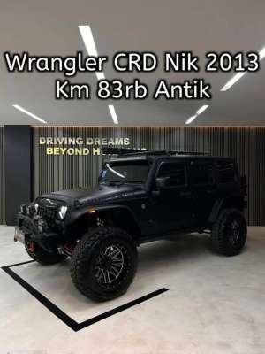 Jual bekas Jeep Wrangler CRD 2.8L Diesel AT 2013 Putih Stiker Hitam Doff N8888,lokasi di Jakarta Barat