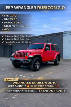 Jual bekas Jeep wrangler Rubicon 2.0 2019KM ANTIK,lokasi di Jakarta Timur