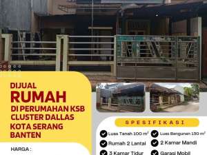 Jual Cepat Rumah 2 Lantai Mewah di Highland Park Cluster Dallas, Serang - Lokasi Emas, Harga Nego , tersedia melalui melalui situs Olx